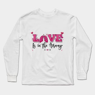 Respiratory Therapist Valentine RT "Love Is In The Airway" Long Sleeve T-Shirt